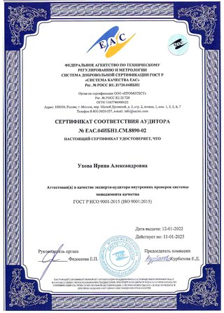 Сертификат ИСО 2022 - страница 2